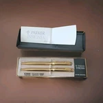 Nos Parker Insignia 23K Grain D'orange Gold Plated Ball Pen/pencil W/box.obo. Fixed Price $157.00.