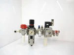 Smc EAV3000-F03-5YO-Q Pneumatic Solenoid Valve W/ AW30-F03 Filter Regulator. Fixed Price $101.85.