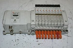 Smc VQC1101NY-5 Valves Lot Of 9 And EX250-SDN1 Si Devicenet Module. Fixed Price $447.99.