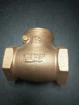 1-1/2" Fpt Threaded Lead-free Brass Swing Check Valve, 125WSP American. Fixed Price $30.00.
