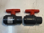 Of Spears 1" Pvc Threaded Ball Valve 235 Psi 2121-010 (2 Quantity). Fixed Price $44.99.