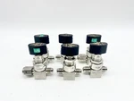 Lot Of Fujikin Manual Diaphragm Valve, 1/4" Male Fitting 076776. Fixed Price $180.00.