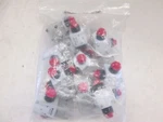 Furon, Way Teflon Pneumatic Valve, HPV3-144, Used, Lot Of 8. Fixed Price $130.00.