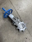 Orbinox 4" 316 CF8M 150# Knife Gate Valve V-port 20-3636MI-SSY Ptfe Packing. Fixed Price $800.00.
