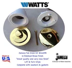 Watts 442 Pb Lift & Turn Tub Waste Drain Kit Polished Brass Made Usa. Fixed Price $45.00.