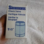 New Simmons 1-1/2 In. Silicon Bronze Lead Free Check Valve 505-SB. Fixed Price $55.99.