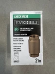 Everbilt Check Valve Brass 2" 1001 096 806 (new). Fixed Price $29.44.