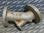 Used 4" Aloyco 34882 Stainless Steel Pipe Junction CF10M 1.75" Side Port. Fixed Price $750.00.