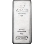 100 Oz Silver Bar - Asahi Refining .999 Fine Box Of Five (5). Fixed Price $39392.03.