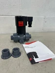 Hayward Indelco SV10050STV, 1/2" Pvc Tu Solenoid Valve W/fpm Seals & Controls. Fixed Price $399.00.