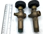 Conbraco Lot Of 2, 1/2" Water Gauge Rough Brass Valve Set B-55 Read Please. Fixed Price $50.00.