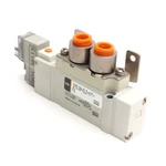 Smc SY5120-5LOZ-N7T-F2 Pneumatic Solenoid Valve, 5-PORT 2-POSITION, 24VDC Coil. Fixed Price $50.00.
