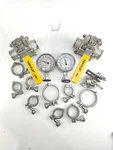 Qty 2 Topline Top-flo TF4 CF8M Stainless Sanitary Valve 1000 Wog +++ Extras. Fixed Price $340.00.