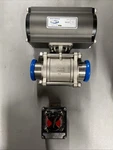 3 Dixon RP-BA-225-DA Sanitary Actuator Valve 120 Psi. Fixed Price $500.00.