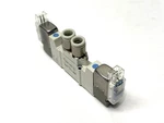 Smc SY3220-5MOU-C6-Q Pneumatic Double Solenoid Valve 5-PORT 24VDC 0.1-0.7MPA. Fixed Price $49.99.