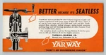 Vtg Yarway Blow-off Valve Ink Blotter Yarnall-waring Philadelphia Boiler Mcm. Fixed Price $19.99.