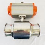 Covna 4'' Sanitary Pneumatic Ball Valve Tri-clamp Quick Ferrule SS304 2-WAY. Fixed Price $349.95.