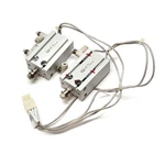 (lot Of 2) Smc Pneumatics CDU20-20D-XB9 Guided Air Cylinders 20MM Bore/stroke. Fixed Price $43.99.
