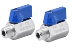 1/4" 316 Stainless Steel PN63 Mini Ball Valve - Fxm Female To Npt 2 Pack. Fixed Price $19.99.