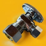 Everflow 81358PR-NL 1/4 Turn Angle Valve 5/8" X 3/8" Comp Chrome Units. Fixed Price $25.49.