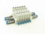 Festo VUVG-B14-M52-MZT-F-1P3 Pneumatic 6-STATION Solenoid Valve Manifold 24VDC. Fixed Price $89.99.