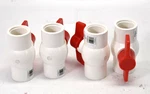 Lot Of Proline Pvc Schedule 40 Threaded Ball Valves White 1" 107-135. Fixed Price $13.74.