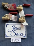 4- Ldr Industries 022 2203 Threaded Ball Valve 1/2" Lead-free Brass. Fixed Price $30.00.