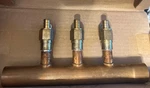 Sharkbite 3-PORT Hydronic Heating Manifold 1" Swt 1/2" Pex 831069 Part #25481Z. Fixed Price $43.86.