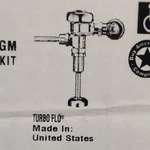 Sloan Regal 186-1 Xl Flushometer Exposed Urinal Valve 1.0 Gpf Chrome 3082675 New. Fixed Price $110.00.