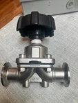 Sanatary Diaphragm Valve 2 Tri-clamp O.d., 7/8 I.d. Openings SS316L,. Fixed Price $45.00.