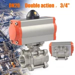 Chemical Industries 3/4" Pneumatic Actuated Ball Valve Double Acting 1000PSI. Fixed Price $41.45.