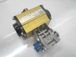 AP050 1/2-CF8M 3A +cff Pneumatic ACTUATOR+1000 Wog Ball Valve (used Tested). Fixed Price $109.09.