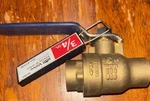 American Valve Brass 3/4 Ball # 61598 Solder Ends M100S. Fixed Price $10.00.