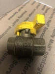 Itap-italian Heavy BRONZE-1/4" Ball VALVE-1/4" Petcock-fuel Shut Off-gauge. Fixed Price $12.00.