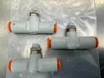 (3) Smc AS2001F Flow Control Valve 1/4" Npt. Fixed Price $17.95.
