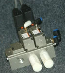 Smc VP344-5DZ-02A-X34 Solenoid Valve W/manifold & Mufflers. Fixed Price $64.80.