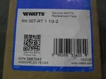 Watts 0887041 007-RT Rubber Repair Kit For 1-1/2". Fixed Price $100.00.