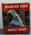 Keeney Quarter Turn Angle Valve, 1/2" X (2049PC) Fs. Fixed Price $10.00.