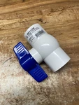 Homewerks Solvent Ball Valve White 1" VBVP40E5B. Fixed Price $9.99.