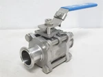 243147 New-no Box; Vne EG90CC-61.5 Sanitary Ball Valve SS-316 Size -1/2". Fixed Price $126.63.