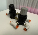 Norgren V07-100-NNKA Pressure Relief Valve 100PSIG W/ R07-123-RNEA Regulator. Fixed Price $49.00.