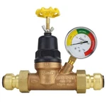 Water Pressure Regulator Lead-free Bronze Double Union Ptc 3/4 In. With Gauge. Fixed Price $113.31.