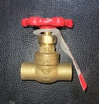 Mueller Proline 1/2" Brass Stop Valve, 125PSI, Solder, #105-503NL, New!!!. Fixed Price $9.00.