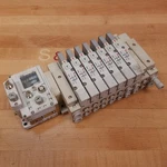 Smc 10 Port 7 Valve Assembly, EX600-SMJ1,EX600-ED2, SV3400-5FU, SV3300-5FU. Fixed Price $206.14.