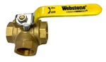 Webstone 40644 1" Female Npt 3 Way L-port Brass Ball Valve Full 600 Wog. Fixed Price $59.50.