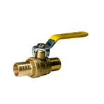 Pack Xfitting 1" Pex Ball Valve, Lead Free Brass, Full Port, Barb Crimp. Fixed Price $5.99.