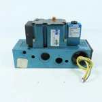 Mac PME-591DAAG 6313D-000-PM-591DA Pneumatic Valve Assembly 24VDC 4-WAY. Fixed Price $171.59.
