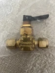 Swagelok Brass Toggle Valve 1/4", Part B-1GS4 New; Low-med Pressure. Fixed Price $32.00.