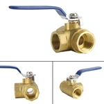 G3/4" Way Ball Valve Three Port Brass Female Type For Water Oil And Gas. Fixed Price $29.50.