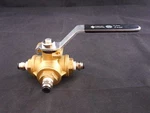 New Mcmaster Diverting 3-PORT Brass Ball Valve Any-direction 1/4" Npt Female. Fixed Price $28.99.